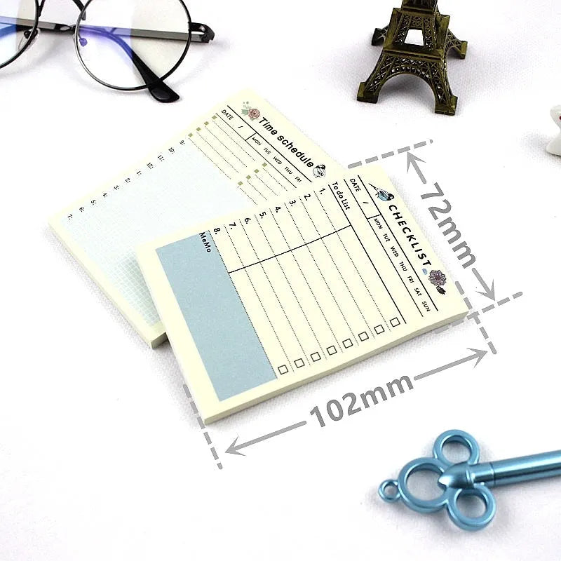 Compact weekly monthly work plan diary notebook showing four different design options