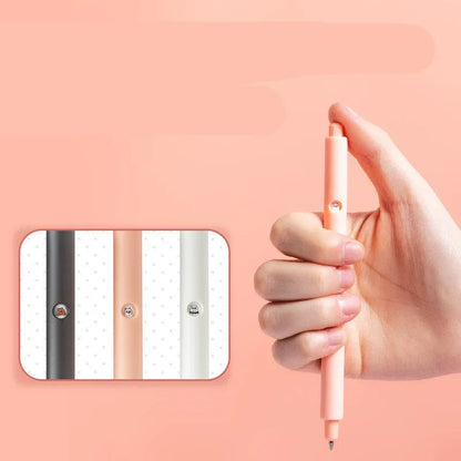 MINISO Bare Bear cartoon design press gel pen with 0.5mm tip in black, pink and white ink options