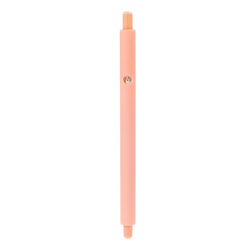 MINISO Bare Bear cartoon design press gel pen with 0.5mm tip in black, pink and white ink options