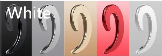 Black Bluetooth earphones with ear-hook design for wireless audio during exercise