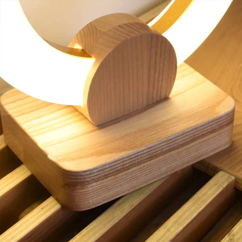 Wooden circular chandelier with acrylic shade, 20cm or 30cm diameter, LED light source for living room or dining room, Nordic style art lamp.