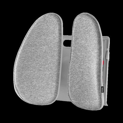 Adjustable lumbar support cushion with ventilated mesh for car and office use