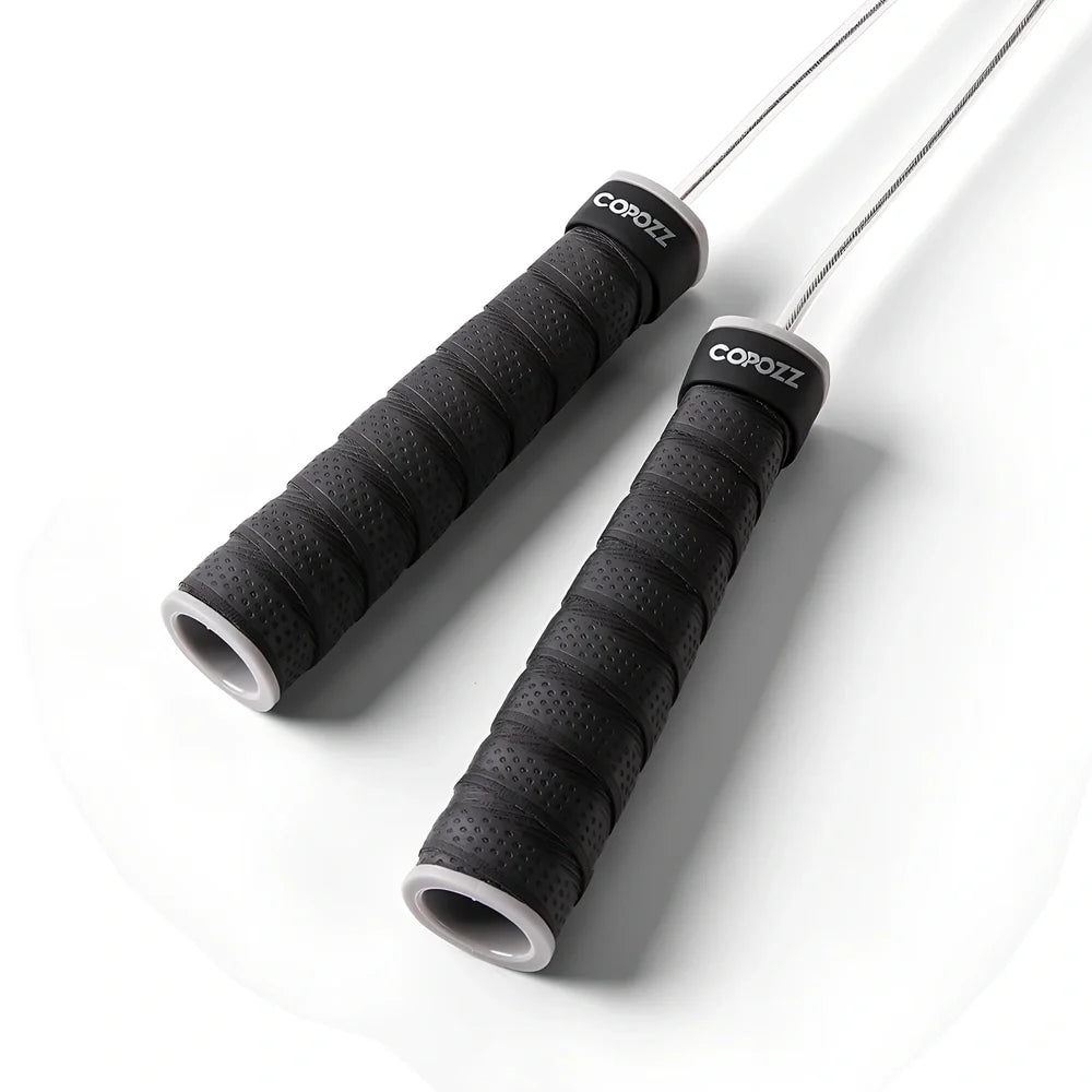 3m black silicone bearing skipping rope with adjustable handles for unisex weight loss fitness, length 300cm