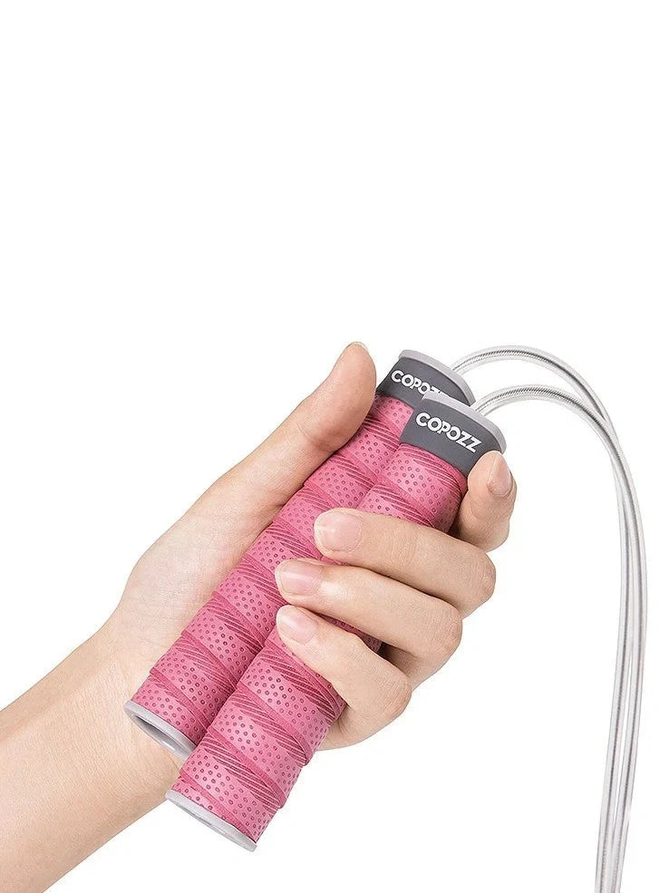 3m black silicone bearing skipping rope with adjustable handles for unisex weight loss fitness, length 300cm