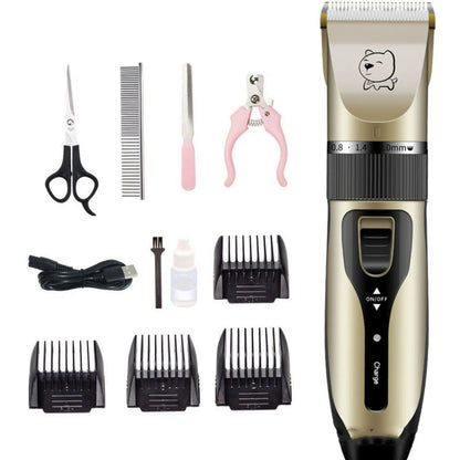Bodaner professional pet hair clipper with rechargeable motor and stainless steel blades for dog grooming