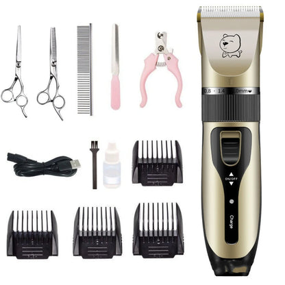 Bodaner professional pet hair clipper with rechargeable motor and stainless steel blades for dog grooming