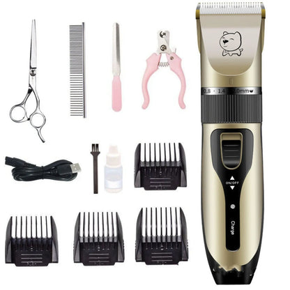 Bodaner professional pet hair clipper with rechargeable motor and stainless steel blades for dog grooming
