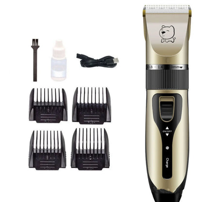 Bodaner professional pet hair clipper with rechargeable motor and stainless steel blades for dog grooming
