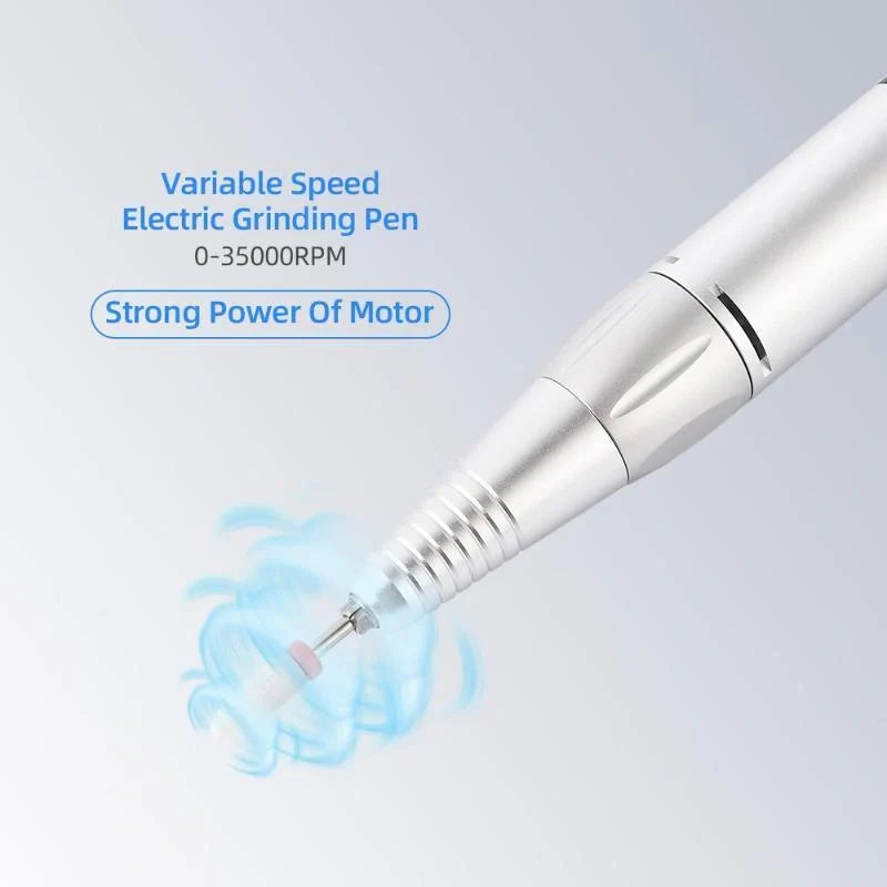 Professional portable nail drill machine for manicures and pedicures