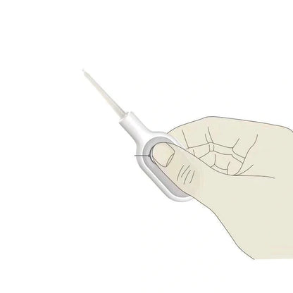 Baby Ear Cleaner with luminous earpick for safe earwax removal, white color, battery-operated