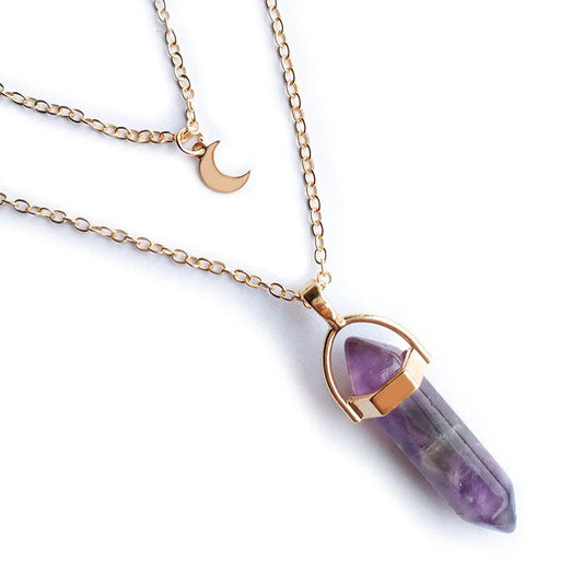 Elegant hexagonal pendant with a captivating moon-inspired design, crafted with premium alloy and a lustrous finish.