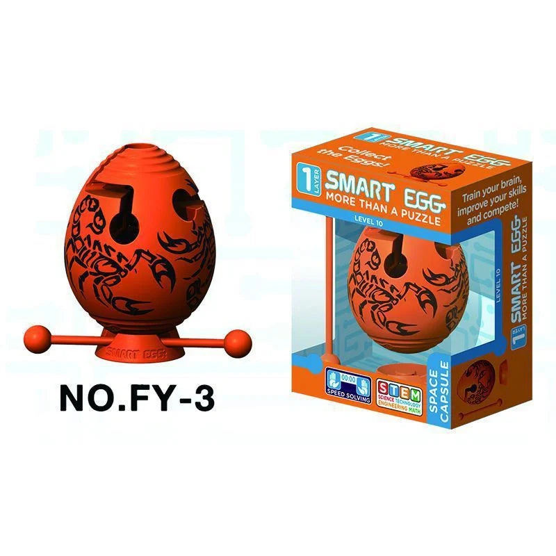 Cross-Border Maze Eggs educational toy in blue and orange, designed for children aged 4-6