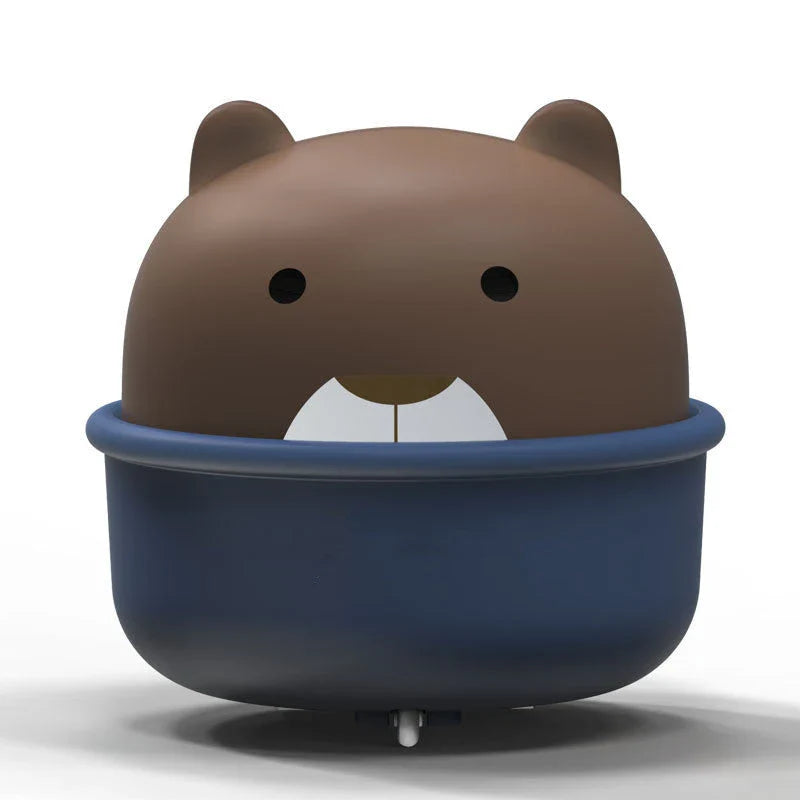 Charming wind-up animal toy cars in various colors for toddlers and young children