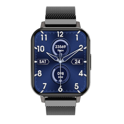 DTX 1.78 inch smart watch with health monitoring on wrist showing display