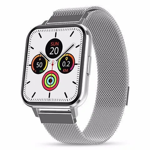 DTX 1.78 inch smart watch with health monitoring on wrist showing display