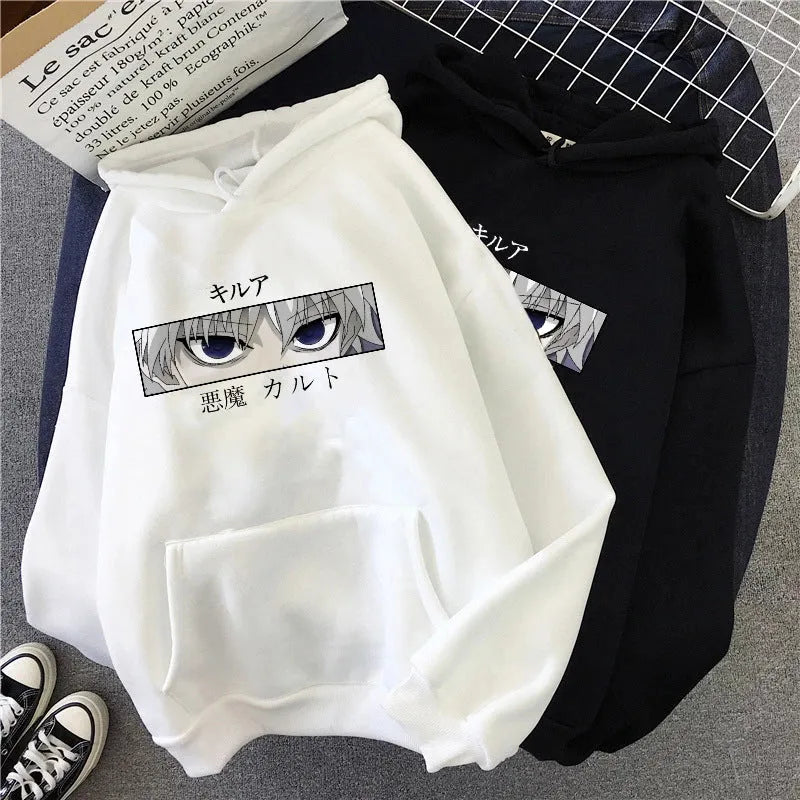 Loose hoodie women sweater in milk silk polyester with hood, available in black grey pink yellow sizes S to XXXL