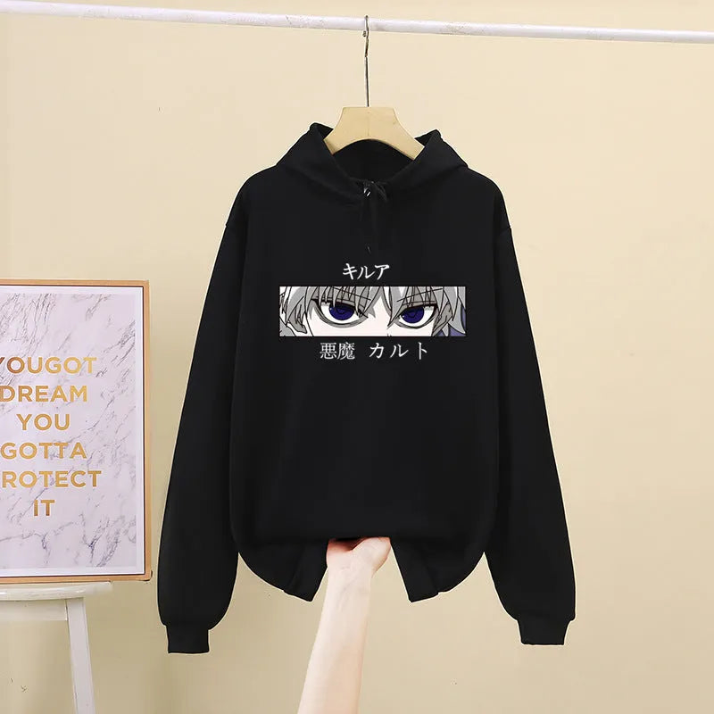 Loose hoodie women sweater in milk silk polyester with hood, available in black grey pink yellow sizes S to XXXL
