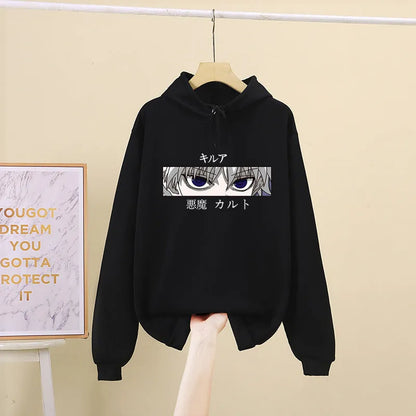 Loose hoodie women sweater in milk silk polyester with hood, available in black grey pink yellow sizes S to XXXL
