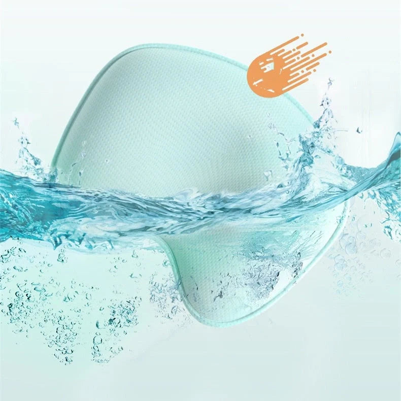Sunveno Baby Pillow in blue, pink, or white with corn fiber core for head shaping