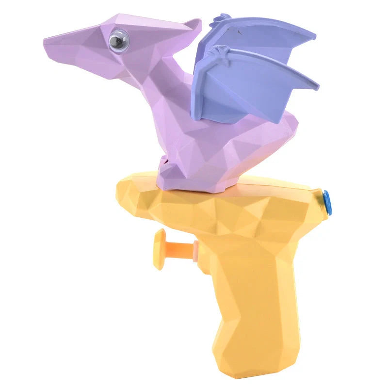 Dinosaur water guns for kids in five vibrant colours, perfect for summer outdoor play