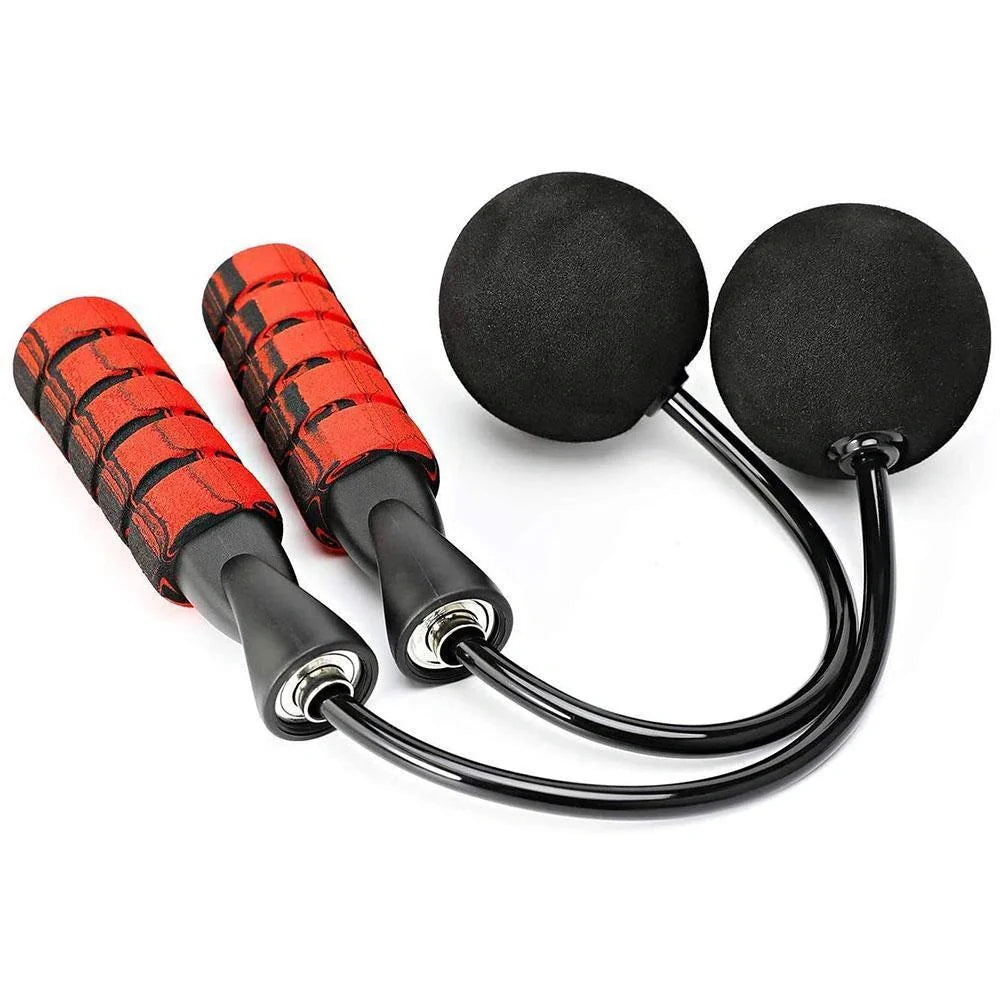 Adjustable weighted cordless jump rope with EVA balls for effective workouts