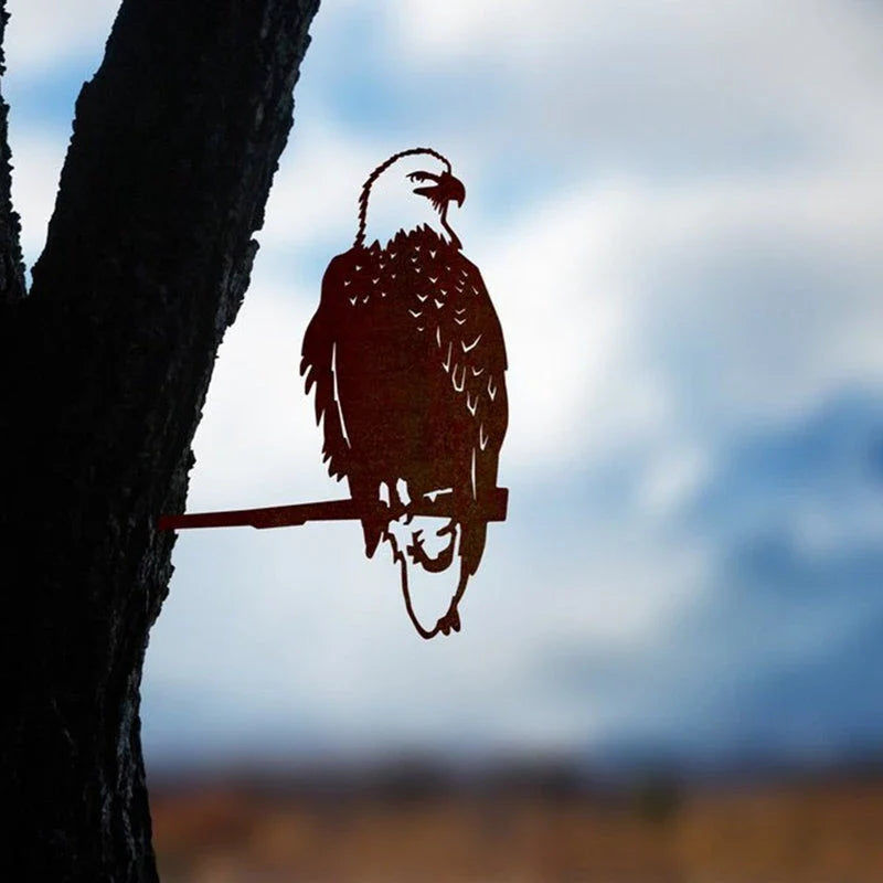 Detailed metal hummingbird ornament in various styles for garden and outdoor decor