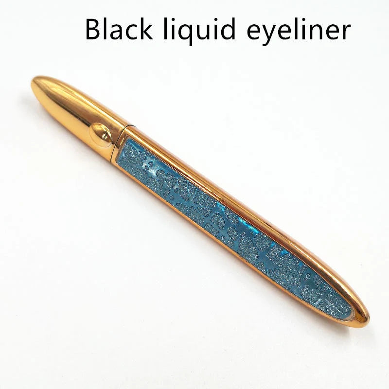 Self-adhesive false eyelashes with multicolour eyeliner for easy application and vibrant looks