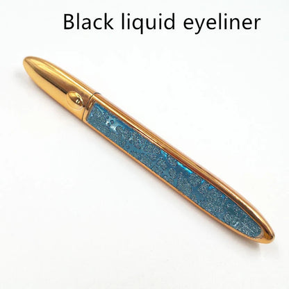Self-adhesive false eyelashes with multicolour eyeliner for easy application and vibrant looks