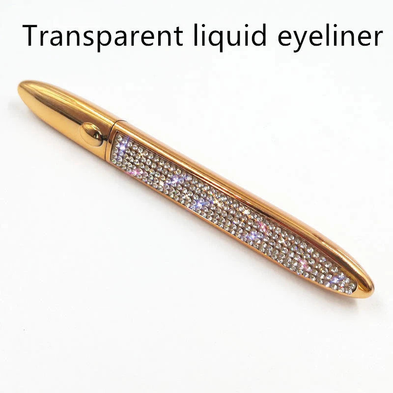 Self-adhesive false eyelashes with multicolour eyeliner for easy application and vibrant looks