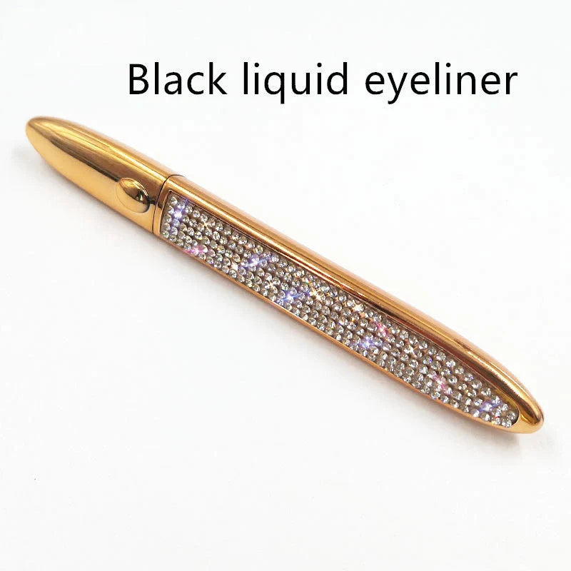 Self-adhesive false eyelashes with multicolour eyeliner for easy application and vibrant looks