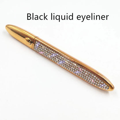 Self-adhesive false eyelashes with multicolour eyeliner for easy application and vibrant looks
