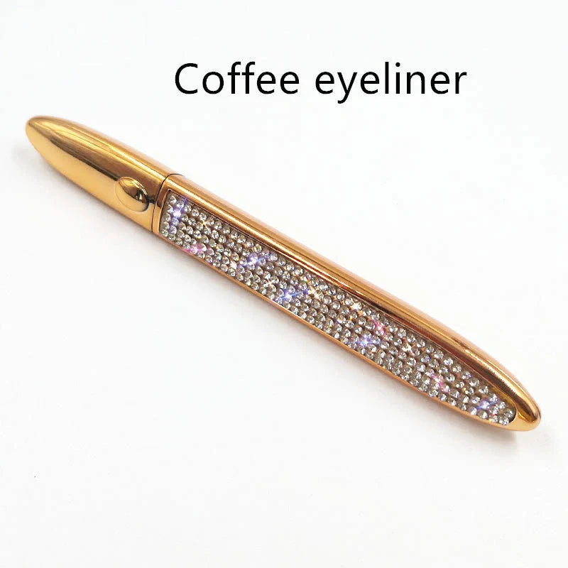 Self-adhesive false eyelashes with multicolour eyeliner for easy application and vibrant looks
