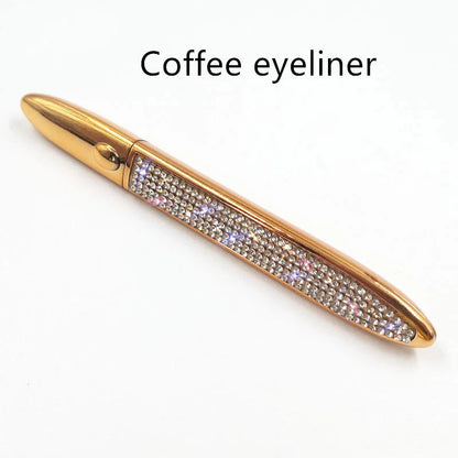 Self-adhesive false eyelashes with multicolour eyeliner for easy application and vibrant looks