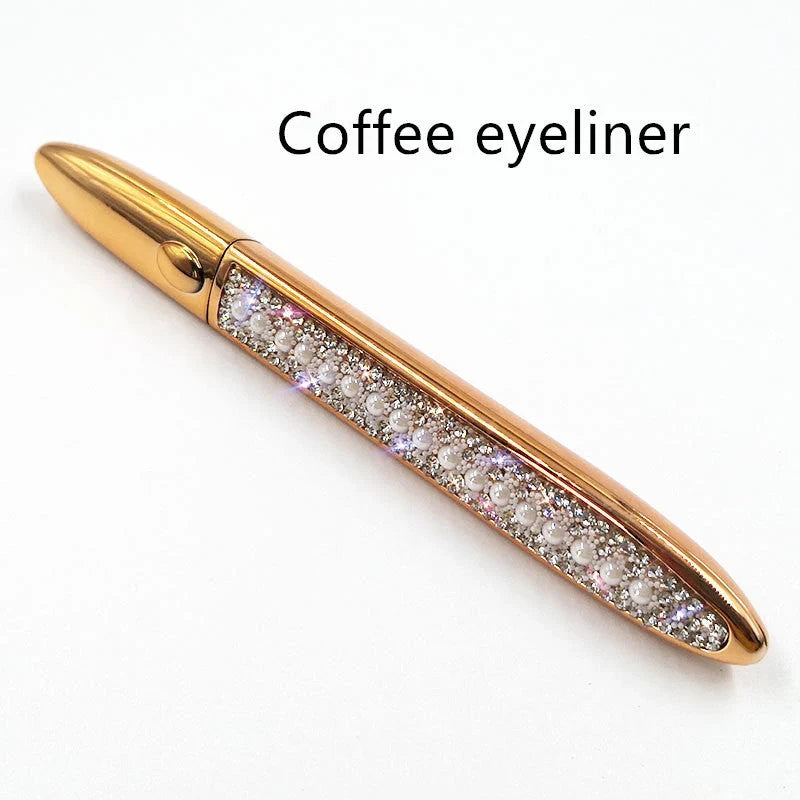 Self-adhesive false eyelashes with multicolour eyeliner for easy application and vibrant looks