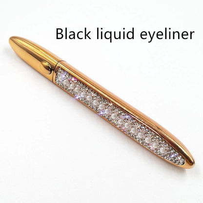 Self-adhesive false eyelashes with multicolour eyeliner for easy application and vibrant looks