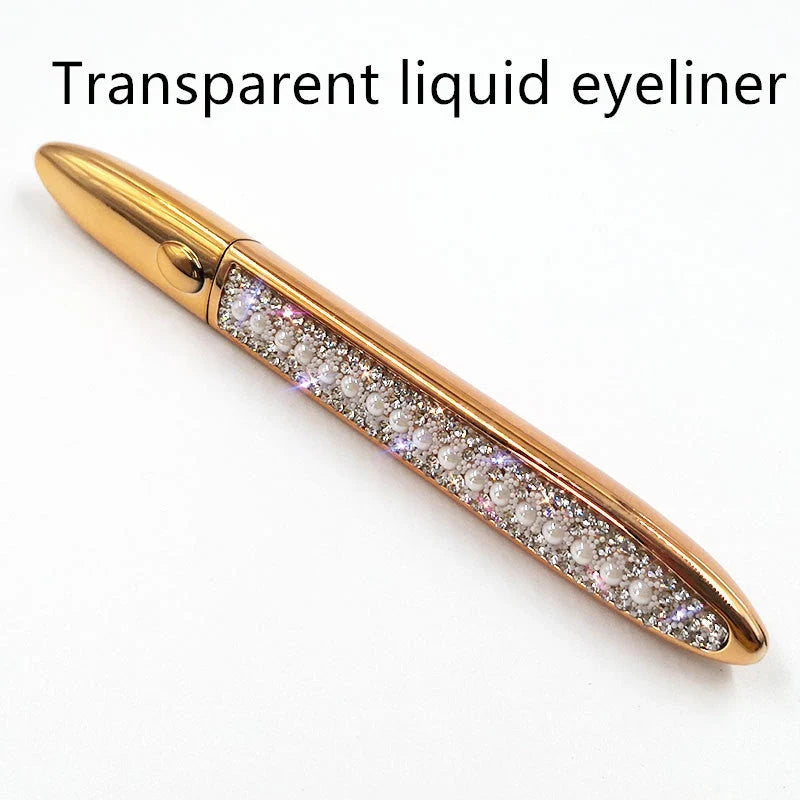 Self-adhesive false eyelashes with multicolour eyeliner for easy application and vibrant looks
