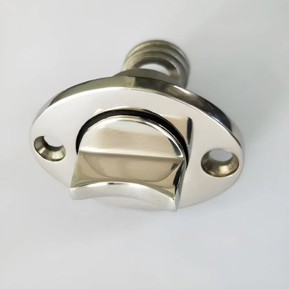 Stainless steel marine water plug for ship bilge systems with 4.5 cm × 5.5 cm × 2.0 cm dimensions