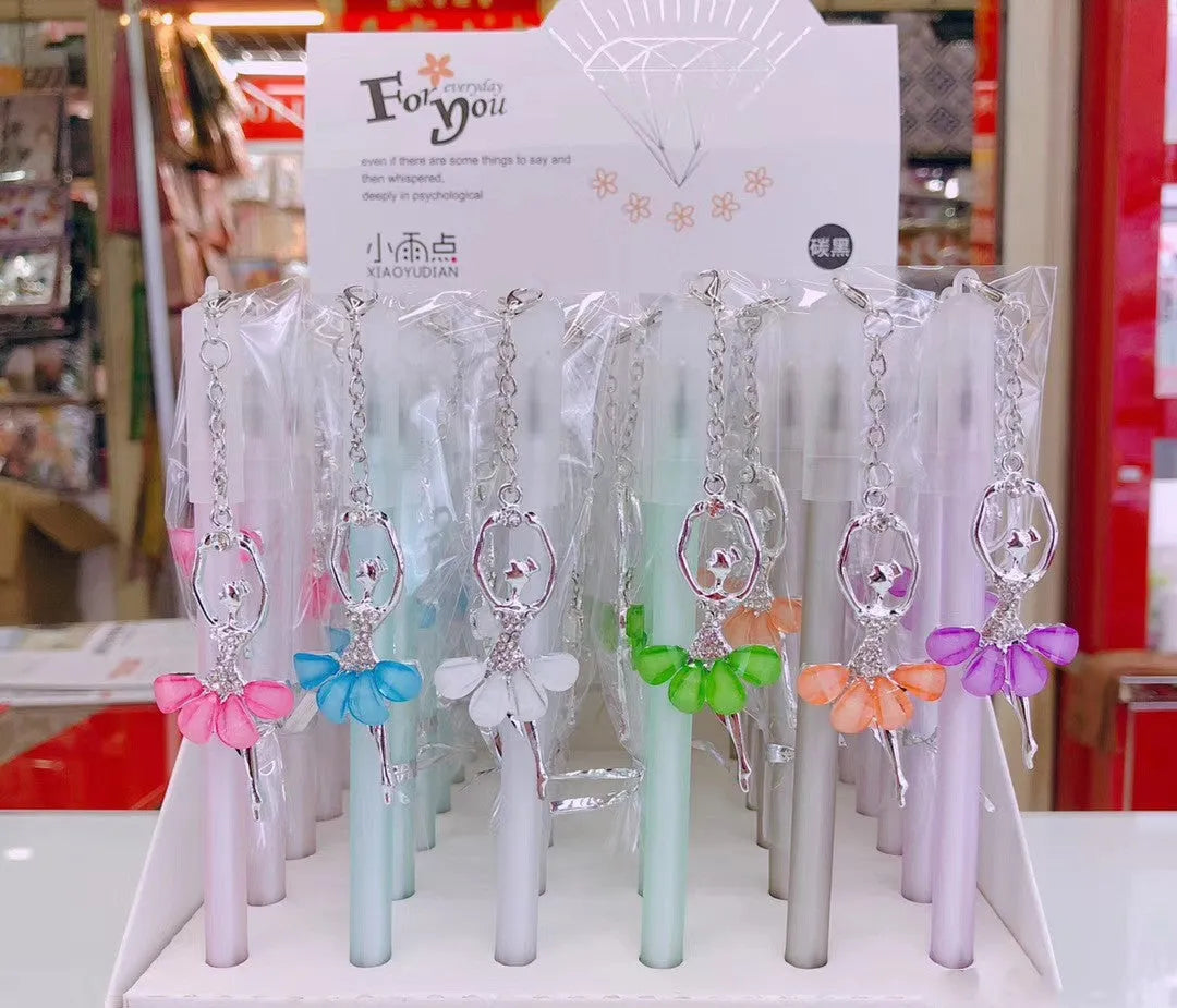 Little Angel Girl Water Pendant Gel Pen with decorative design and 0.5mm tip