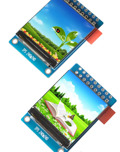 1.3-inch IPS LCD full colour display module with 240x240 resolution and adjustable viewing direction