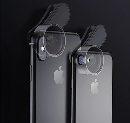 Universal smartphone fill light attachment with wide angle and macro camera lenses