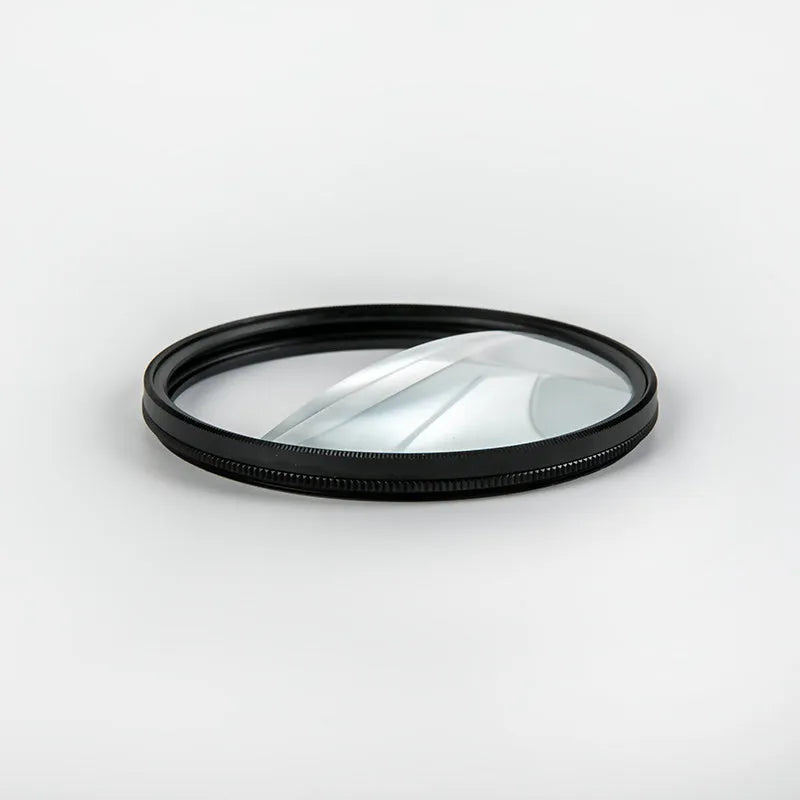 77mm rotatable half moon split focus camera filter with microfiber cloth and storage bag