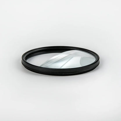 77mm rotatable half moon split focus camera filter with microfiber cloth and storage bag