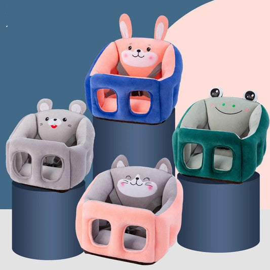 Cartoon Portable Baby Dining Chair in animal-shaped design with PP cotton filling