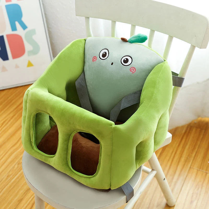 Cartoon Portable Baby Dining Chair in animal-shaped design with PP cotton filling