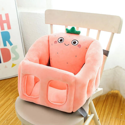 Cartoon Portable Baby Dining Chair in animal-shaped design with PP cotton filling