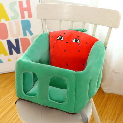 Cartoon Portable Baby Dining Chair in animal-shaped design with PP cotton filling