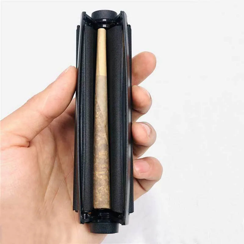 Manual plastic cigarette maker for shredded tobacco in multiple colours with 110mm length