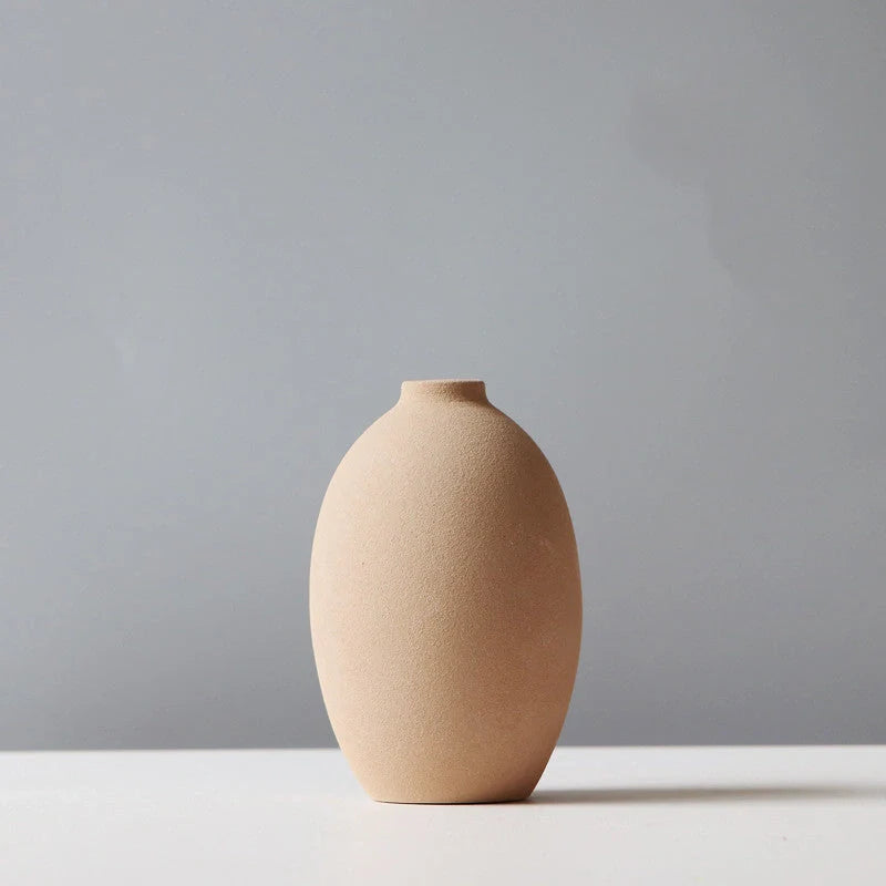 Nordic Ceramic Vase in various colors for living room décor