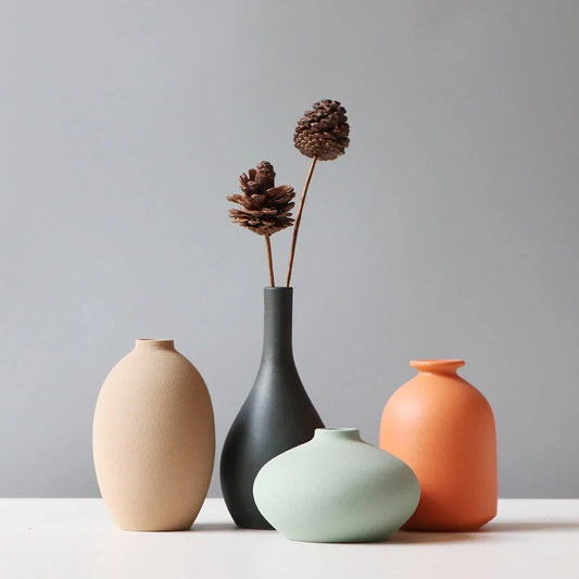 Nordic Ceramic Vase in various colors for living room décor