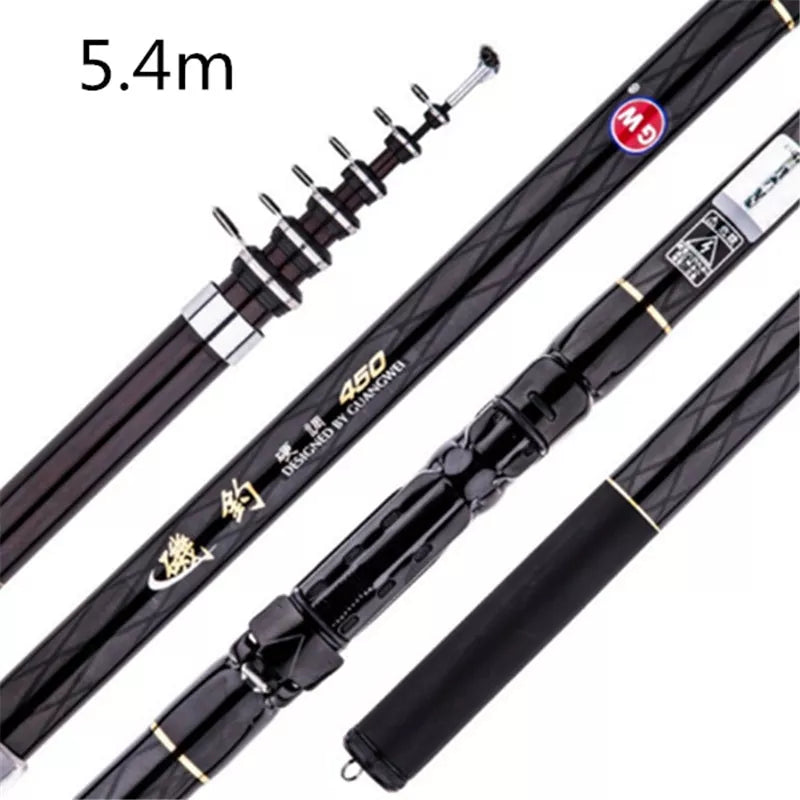 Two-purpose Short Section Rocky Fishing Rod for sea fishing with carbon construction